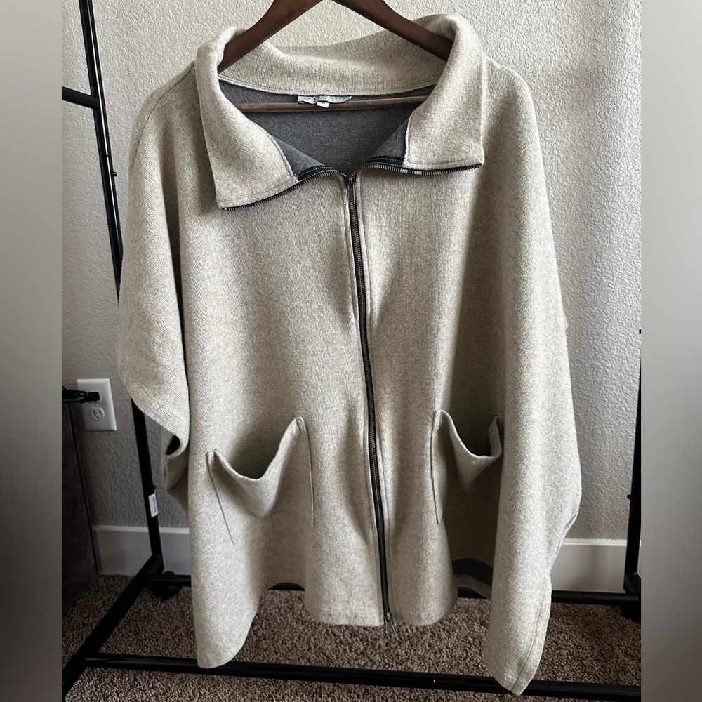 Bryn Walker Wool Blend Sweater Poncho